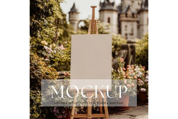 Beautifully Showcase Your Artwork with Wedding Sign Mockup_154