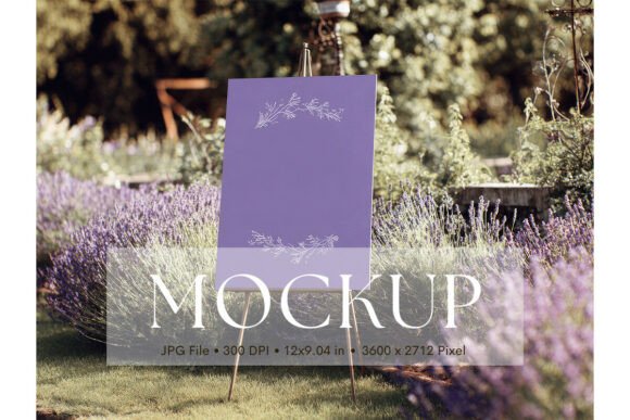 Elegant Wedding Sign Mockup for Creative Displays