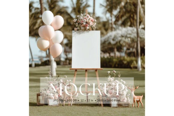 Elevate Your Artwork with a Minimalist Welcome Sign Mockup