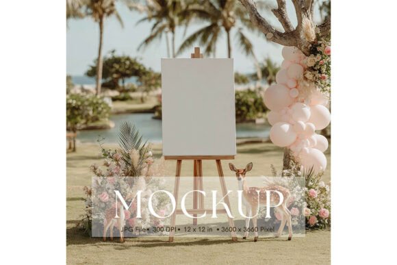 Elevate Your Brand with the Wedding Sign Mockup_162