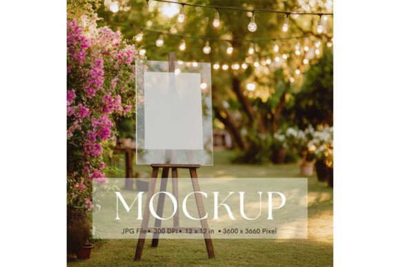 Elevate Your Brand with the Welcome Sign, Wedding Sign Mockup_198