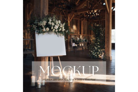 Elevate Your Designs with the Welcome Sign, Wedding Sign Mockup_206