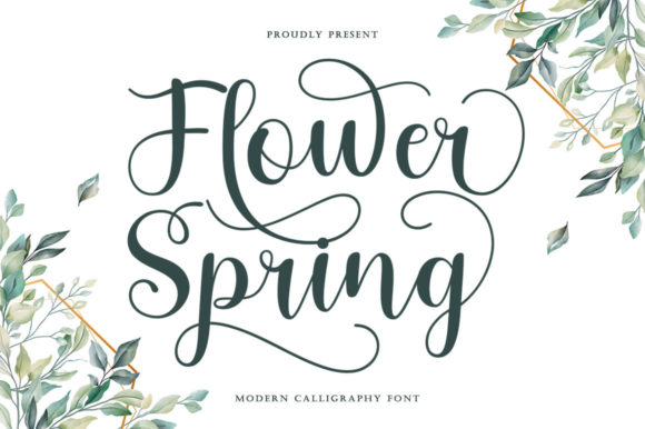 Flower Spring Font: Where Classic Calligraphy Meets Modern Design