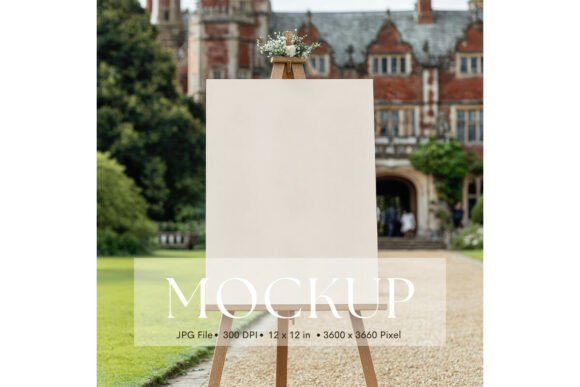 Modern Wedding Sign Mockup: Elevate Your Invitation Designs
