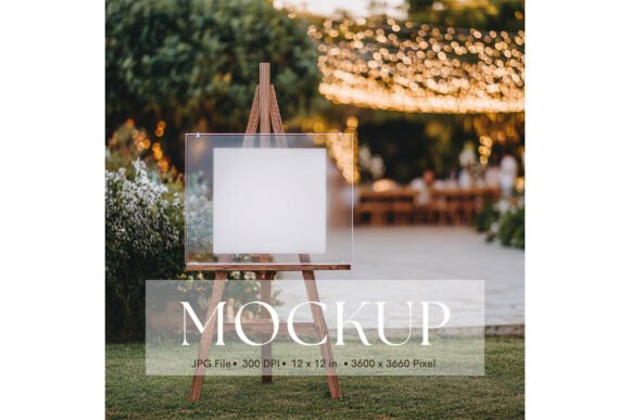 Present Your Artwork with the Wedding Sign Mockup_200