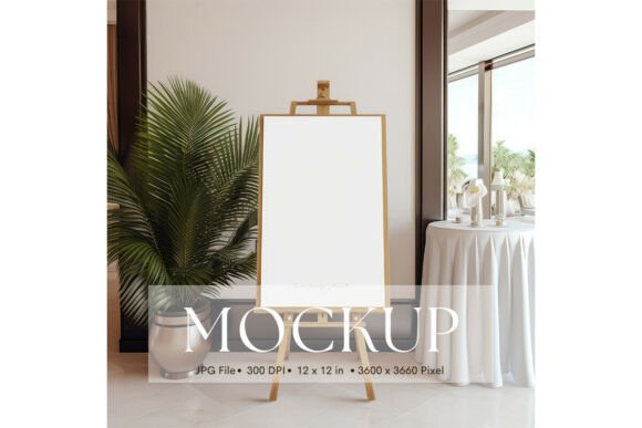 Professional Product Mockups for Wedding & Welcome Signs
