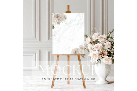 Showcase Your Artistry with the Welcome Sign, Wedding Sign Mockup_194