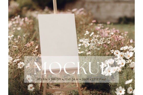 Showcase Your Artwork: The Welcome Sign Wedding Mockup_51