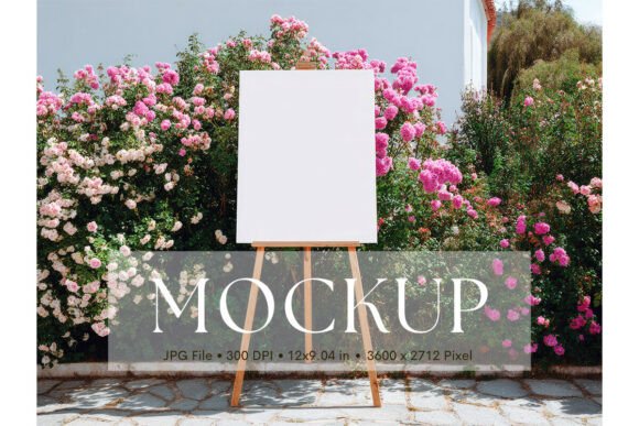 Showcase Your Artwork with the Welcome Sign, Wedding Sign Mockup_57
