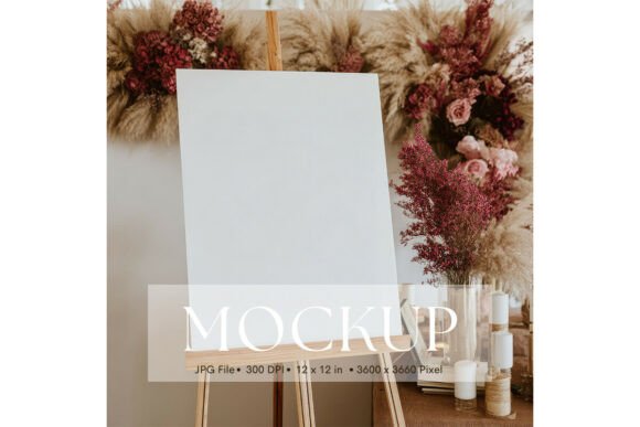 Welcome Sign, Wedding Sign Mockup_148: A Clean Canvas for Your Designs