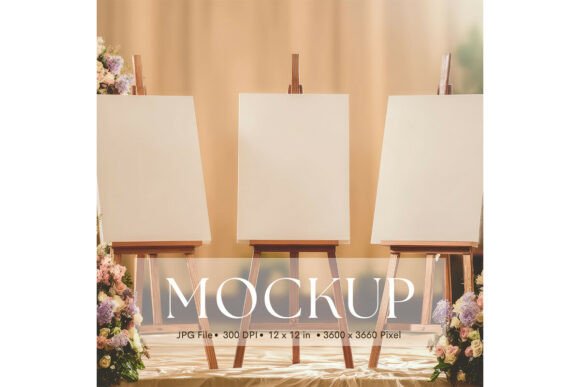 Welcome Sign, Wedding Sign Mockup_179: A Clean Canvas for Your Artwork
