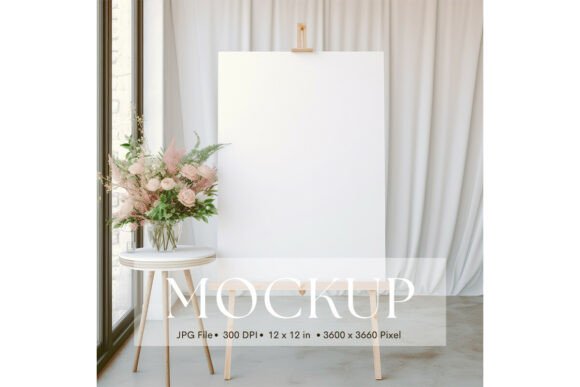 Welcome Sign, Wedding Sign Mockup_227: A Clean Slate for Your Designs